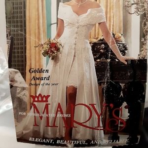Authentic Mary's Majestic Elegant Beautiful Bridal Wedding Gown Collection Ivory